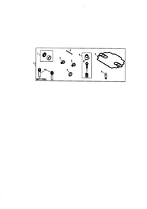 Carburetor Repair Kit Diagram and Parts List for 351700-1114  Briggs and Stratton Engine